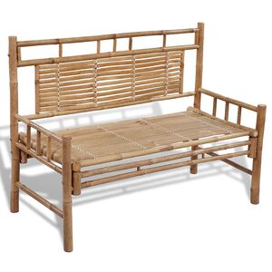 vidaXL Puutarhapenkki 120 cm bambu