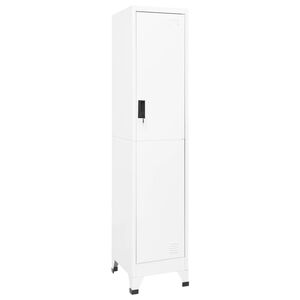 vidaXL Pukukaappi valkoinen 38x45x180 cm ter&auml;s