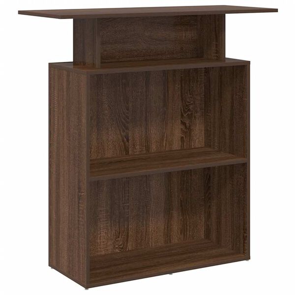 vidaXL Vastaanottop&ouml;yt&auml; ruskea tammi 100x40x104 cm tekninen puu