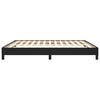 vidaXL S&auml;ngynrunko musta 180x200 cm Super King keinonahka