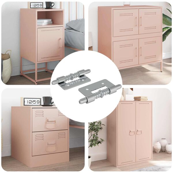 vidaXL Lukko 2 pcs Hopea 46 x 17 x 1,2 mm Ter&auml;s