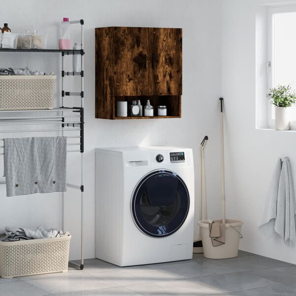 vidaXL Sein&auml;kaappi savutammi 60x31x70 cm tekninen puu