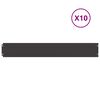 vidaXL Nurmikon reunalistat 10 kpl musta 15x103cm kylm&auml;valssattu ter&auml;s