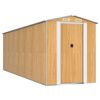 vidaXL Puutarhavaja vaaleanruskea 192x606x223 cm galvanoitu ter&auml;s