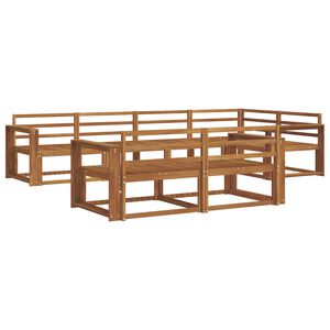 vidaXL Ulkosohvakokoelma 7 pcs Luonnollinen Tihe&auml; akasiapuu