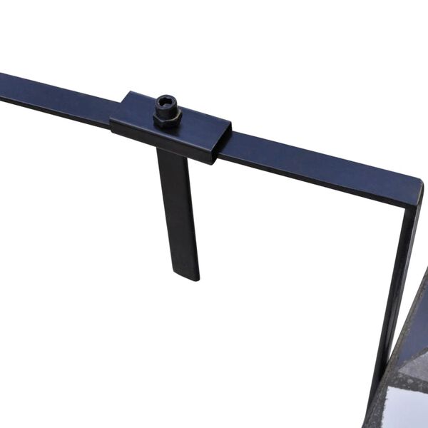 vidaXL Roikkuva parvekep&ouml;yt&auml; musta ja valkoinen mosaiikki