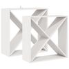 vidaXL Viinipukki 2 kpl Valkoinen 62 x 25 x 62 cm Massiivinen m&auml;nty