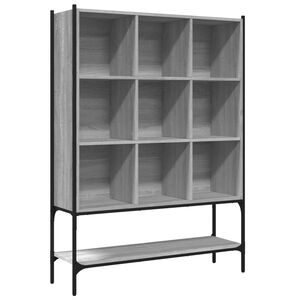 vidaXL Kirjahylly harmaa Sonoma 102x30x141,5 cm tekninen puu