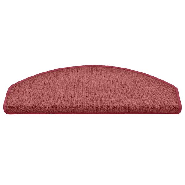 vidaXL Porrasmatot 30 kpl 65x24x4 cm viininpunainen puolipy&ouml;re&auml; suuri