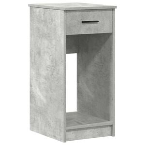 vidaXL Tietokonetorniteline laatikolla Betoninharmaa 35x45x77 cm