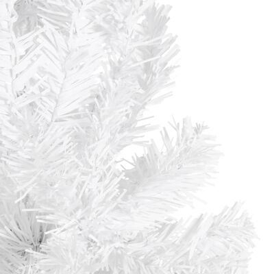 vidaXL Ohut joulukuusi valkoinen 210 cm