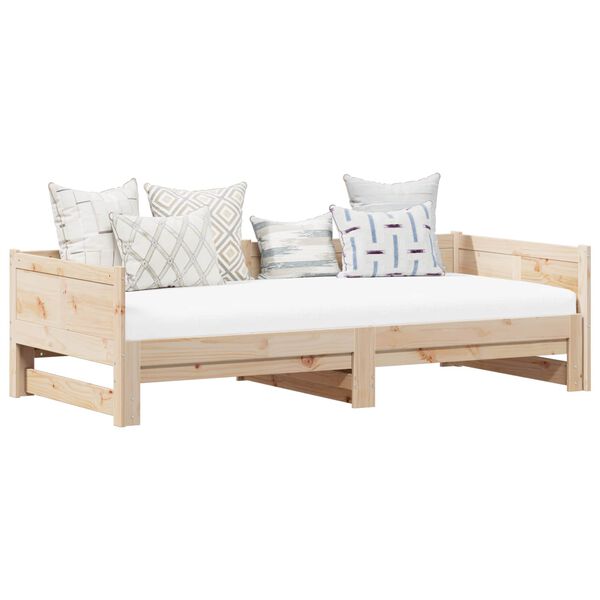 vidaXL Vedettävä päiväsänky Luonnollinen 6FT Super King Size