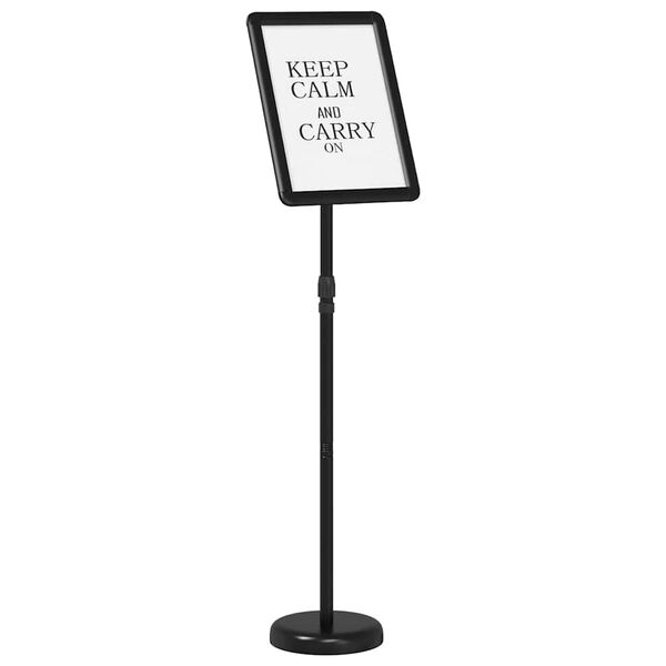 vidaXL Messun&auml;yt&ouml;t Musta 25 x 25 x 125 cm Alumiini