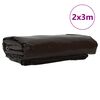 vidaXL Pressu 650g / m&sup2; Ruskea 2 x 3 m Kangas PVC-pinnoitteella