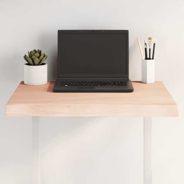 vidaXL P&ouml;yt&auml;levy 60x60x(2-4) cm k&auml;sittelem&auml;t&ouml;n t&auml;ysi puu el&auml;v&auml; reuna