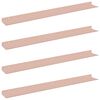 vidaXL Kelluva hylly Sein&auml;kiinnitett&auml;v&auml; 4 kpl Pinkki 80 x 9 x 2,5 cm