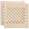 vidaXL Kaapin ovet ristikkomuotoilu 2 kpl 39,5x39,5 cm t&auml;ysi m&auml;nty