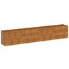 vidaXL Korotettu puutarhalaatikko 385x50x69 cm Corten-ter&auml;s
