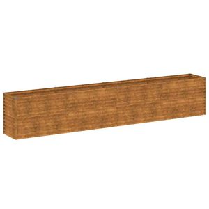 vidaXL Korotettu puutarhalaatikko 385x50x69 cm Corten-ter&auml;s