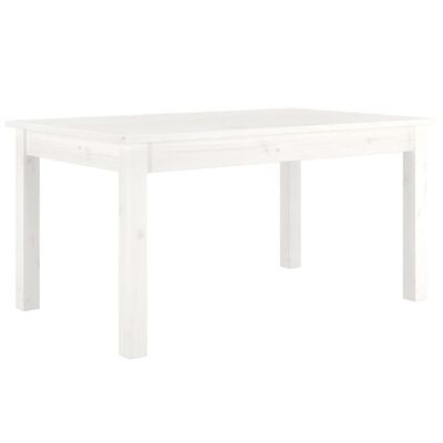 vidaXL Sohvapöytä valkoinen 80x50x40 cm täysi mänty