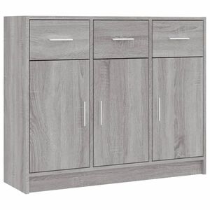 vidaXL Senkki harmaa Sonoma 91x28x75 cm tekninen puu