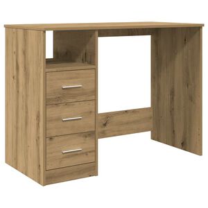 vidaXL Ty&ouml;p&ouml;yt&auml; artesaani tammi 102x50x76 cm tekninen puu