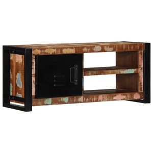 vidaXL TV-kaappi 80x30x35 cm Kierr&auml;tetty massiivipuu