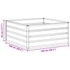 vidaXL Puutarhan Korotettu Kukkalaatikko Vaaleanruskea