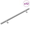 vidaXL Kaappikahva 12 kpl Hopea 300 mm Ruostumaton ter&auml;s