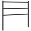 vidaXL Metallinen vaihtop&auml;&auml;ty musta 100 cm