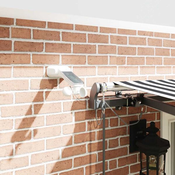 vidaXL Automaattimarkiisi LEDit antrasiitti/valkoinen 400x300 cm