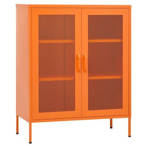 vidaXL Varastokaappi oranssi 80x35x101,5 cm ter&auml;s