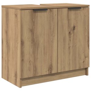 vidaXL Kylpyhuonekaappi Artisan tammi 64,5 x 33,5 x 59 cm Tekninen puu
