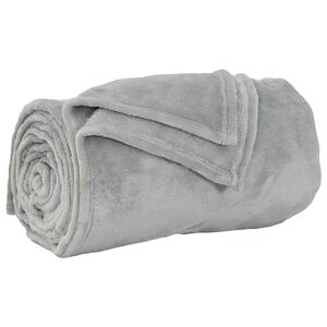 vidaXL Heittopeitto Harmaa 130 x 150 cm 0.51 kg Fleese