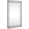 vidaXL Sein&auml;peili musta 60x100 cm suorakulmio rauta