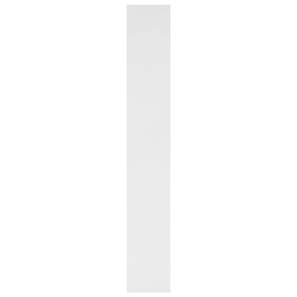 vidaXL Kirjahylly/tilanjakaja valkoinen 80x30x198 cm tekninen puu