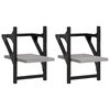 vidaXL Sein&auml;hyllyt tangoilla 2 kpl harmaa Sonoma 20x25x30 cm