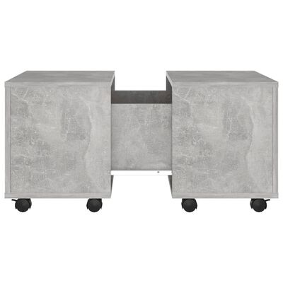 vidaXL Sohvapöytä betoninharmaa 60x60x38 cm lastulevy