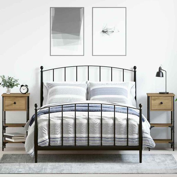 vidaXL Y&ouml;p&ouml;yt&auml;kaappi laatikon kanssa 2 pcs Ruskea 33.5 x 36 x 70 cm