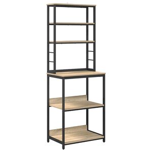 vidaXL Keitti&ouml;hylly 5 tasoa 60 x 40 x 168 cm Tekninen puu