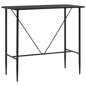 vidaXL Baarip&ouml;yt&auml; musta 120x60x110 cm MDF