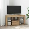 vidaXL Kulma LED TV -kaappi Artisan tammi 100 x 40 x 50 cm