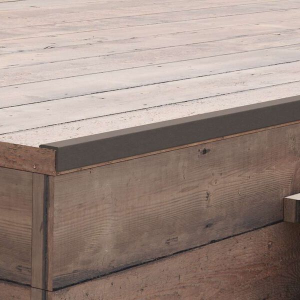 vidaXL Terassin reunuslauta WPC 170 cm tummanruskea