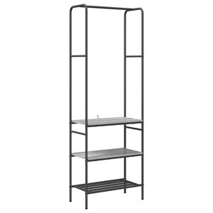 vidaXL Vaatev&auml;line Harmaa sonoma 60 x 30 x 171 cm Tekninen puu