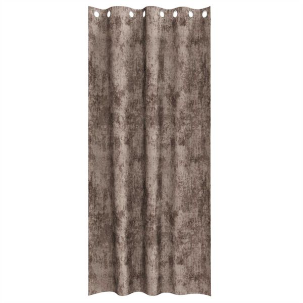 vidaXL Samettiverhot verhoilla 2 pcs Cappuccino 245 x 140 cm Sametti