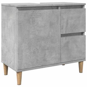 vidaXL Pesuallaskaappi betoni harmaa 65x33x60 cm suunniteltu puu