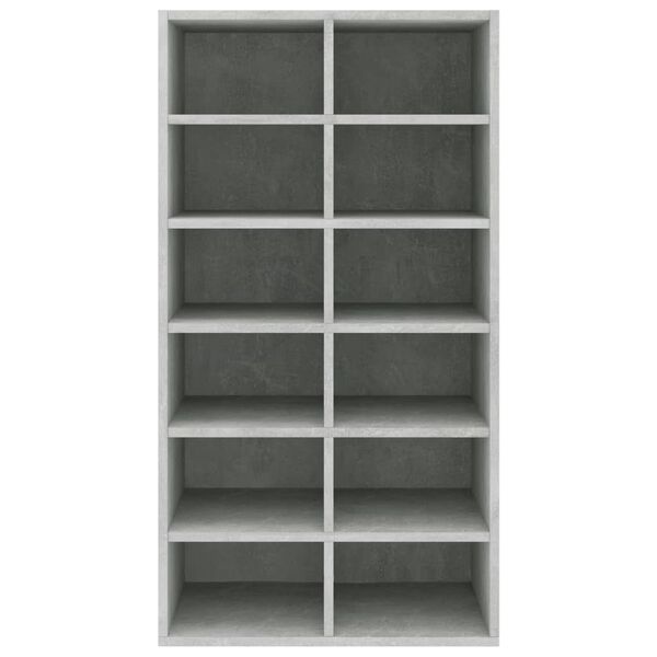 vidaXL Kenkäteline betoninharmaa 54x34x100,5 cm tekninen puu