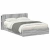 vidaXL S&auml;nkykehys varastolla Harmaa Sonoma 5FT King Size Tekninen puu