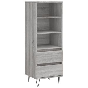 vidaXL Kaappi harmaa Sonoma 40x36x110 cm tekninen puu
