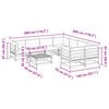 vidaXL 9-osainen Ulkosohvasarja tyynyill&auml; kyll&auml;stetty m&auml;nty